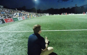 Andrew Mandziara interning at St. Louis FC.